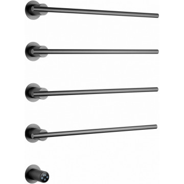 Электрический полотенцесушитель Wonzon & Woghand Dortmund WW-A364-GM 58.4х61 темный графит