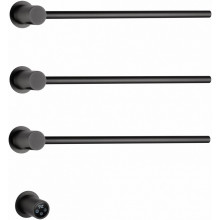 Электрический полотенцесушитель Wonzon & Woghand Hamburg WW-AL313-GM 52х57 темный графит