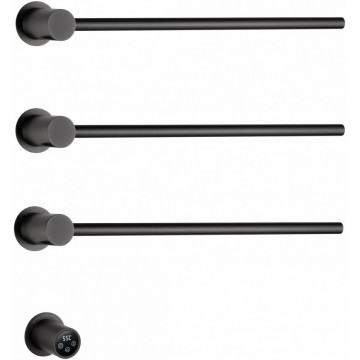 Электрический полотенцесушитель Wonzon & Woghand Hamburg WW-AL313-GM 52х57 темный графит