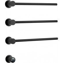 Электрический полотенцесушитель Wonzon & Woghand Hamburg WW-AL313-MB 52х57 черный матовый