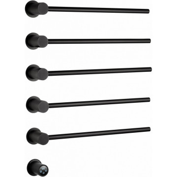 Электрический полотенцесушитель Wonzon & Woghand Hamburg WW-AL315-MB 46.8х71 черный матовый