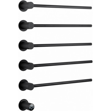 Электрический полотенцесушитель Wonzon & Woghand München WW-A355-MB 52х67 черный матовый