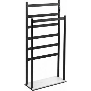 Электрический полотенцесушитель Wonzon & Woghand Essen WW-A407-MB 47.5х95.8 черный матовый