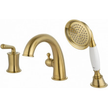 Смеситель на борт ванны Wonzon & Woghand Steam WW-88659008-BG брашированное золото