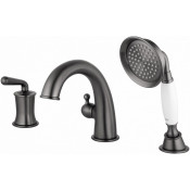 Смеситель на борт ванны Wonzon & Woghand Steam WW-88659008-BGM темный графит