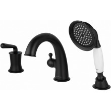 Смеситель на борт ванны Wonzon & Woghand Steam WW-88659008-MB черный матовый