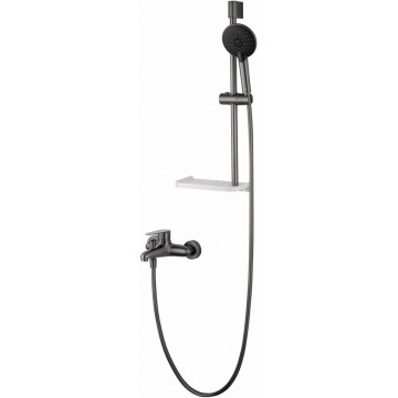 Смеситель для ванны с душем Wonzon & Woghand Alfa WW-AE3201-BGG темный графит