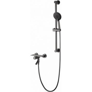 Смеситель для ванны с душем Wonzon & Woghand Click WW-FE05L222-BGG темный графит