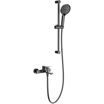 Смеситель для ванны с душем Wonzon & Woghand WW-C2036-BGG темный графит