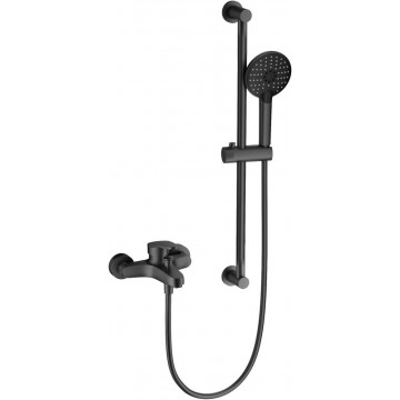 Смеситель для ванны с душем Wonzon & Woghand WW-C2501-BGG темный графит