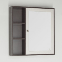 Зеркало-шкаф Style Line Кантри 75 ЛС-00000412 венге, лен белый