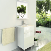 Тумба-умывальник Comforty Астра-50 3118245 белая с раковиной Ringo50 F01