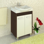 Тумба-умывальник Comforty Киото-60 венге с раковиной Comforty 001