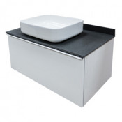 Тумба-умывальник Comforty Милан-90 белая с раковиной Comforty T-Y9378