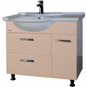 Тумба c раковиной Bellezza Балтика 90 L бежевый/белый