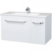 Тумба c раковиной Bellezza Альдо 80 подвесная белая