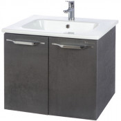 Тумба c раковиной Bellezza Луиджи 60 подвесная серая