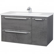 Тумба c раковиной Bellezza Луиджи 100 подвесная серая