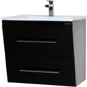 Тумба c раковиной Bellezza Берта 60 подвесная Черная