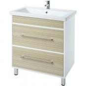 Тумба c раковиной Bellezza Фабио 90 бежевая структурная