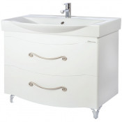 Тумба c раковиной Bellezza Сесилия 105 белая