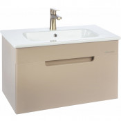 Тумба c раковиной Bellezza Сириус 100 подвесная капучино