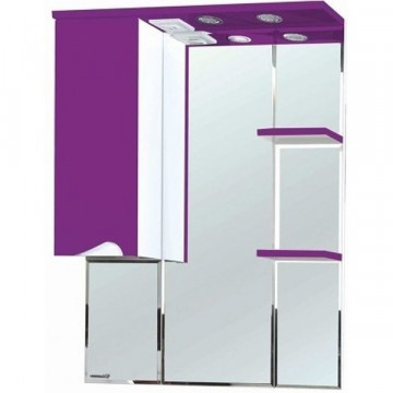 Зеркало со шкафом Bellezza Эйфория 80 с подсветкой L Фиолетовое