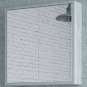 Зеркальный шкаф Corozo Айрон 60 SD-00000277 Серый