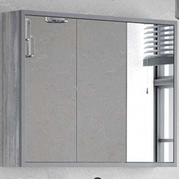 Зеркальный шкаф Corozo Айрон 90 SD-00000281 Серый