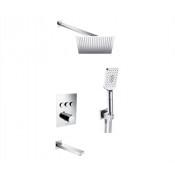 WasserKRAFT A171919 Thermo Встраиваемый комплект для ванны с верхней душевой насадкой, лейкой и изливом