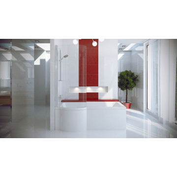 Акриловая ванна BESCO INSPIRO с душевой кабиной 150x70 L WAI-150-NLE