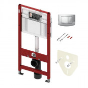 Комплект инсталляции 4 в 1 с панелью смыва ТЕСЕambia для установки подвесного унитаза 9400005