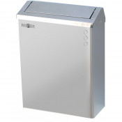 Контейнер для мусора настенный с замком 23 л Nofer Paper 14079.S матовый