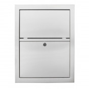 Мусорный бак встраиваемый с дверцей 5,5 л Nofer Compact 12001.S матовый