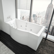 Акриловая ванна Aquatek | Акватек Гелиос 180х90 с гидромассажем Standard (пневмоуправление)