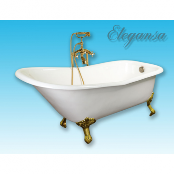 Чугунная ванна Elegansa Schale Gold отдельностоящая