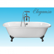 Чугунная ванна Elegansa Gretta Chrome отдельностоящая