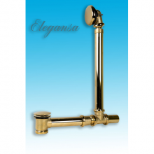 Слив-перелив Elegansa Gold Кнопочный для отдельностоящих ванн