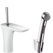 Смеситель для биде Hansgrohe Pura Vida 15275400 гигиеническим душем