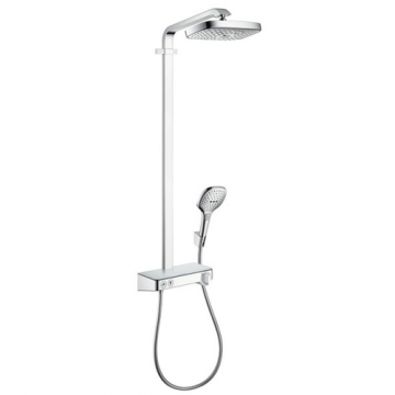 Душевая система Hansgrohe Raindance Select Showerpipe E300 2 jet 27126000 с кнопками управления