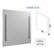 Зеркало Dreja 29435 STRIPE 70 белый