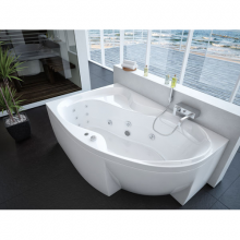Акриловая ванна Aquatek | Акватек Вега 170х105 с гидромассажем Standard (пневмоуправление)