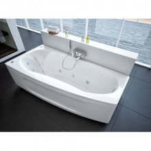 Акриловая ванна Aquatek | Акватек Пандора 160х75 с гидромассажем Flat Chrome (пневмоуправление)