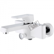 Смеситель для ванны D&K DA1433216 белая эмаль + хром