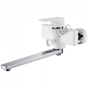 Смеситель для ванны D&K DA1433316 белая эмаль + хром