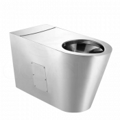 Унитаз из нержавейки Oceanus 1-011.1(P)/(S) для инвалидов, матовый напольный