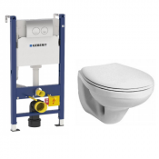Подвесной унитаз с инсталляцией комплект Geberit Duofix 458.124.21.1 + Kolo Idol M1310000U