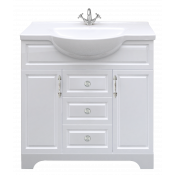 Тумба 1MarKa Прованс 105Н Белый глянец