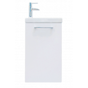 Тумба 1MarKa Ноктюрн 40П 1д, мдф, Белый глянец