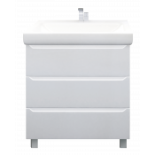 Тумба без раковины 1MarKa Кода 80Н Белая глянцевая